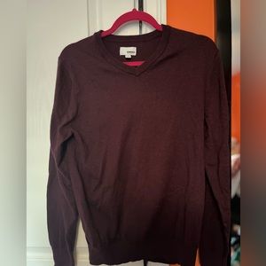 Sonoma plum v-neck sweater (size S)